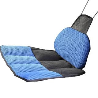 【DFhouse】柯爾曼-氣墊汽車坐墊+腰枕(藍色)