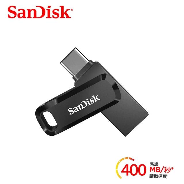 【SanDisk 晟碟】Ultra Go USB Type-C 512G 雙用隨身碟 黑色