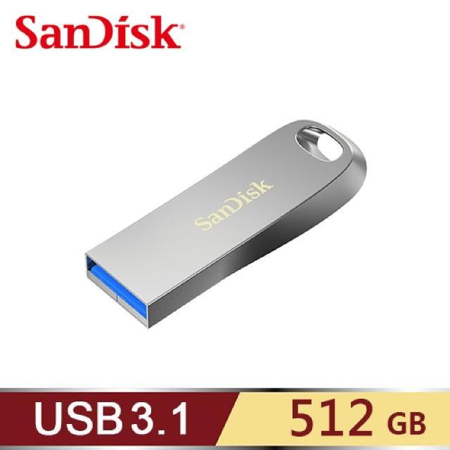 【SanDisk 晟碟】CZ74  Ultra Luxe USB 3.1 隨身碟 512GB