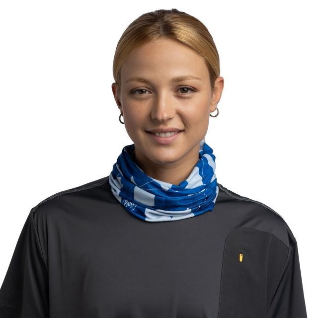 【BUFF】Coolnet抗UV頭巾-沉穩藍調+Coolnet抗UV驅蟲頭巾(頭巾/脖圍/領巾/旅行/登山健行)
