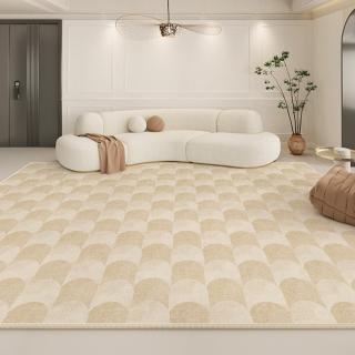 【In Da House】法式奶油風圈絨地毯客廳臥室地毯160X230cm