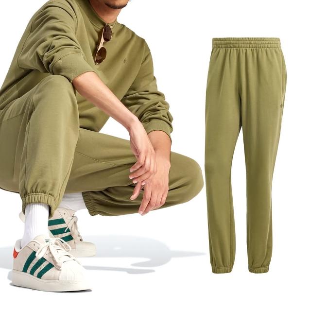 【adidas 愛迪達】C Pants FT 男款 墨綠色 休閒 舒適 長褲 IR7889
