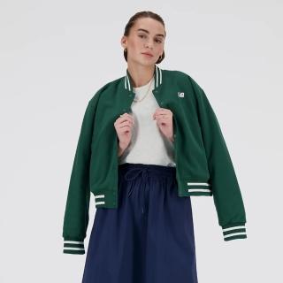 【NEW BALANCE】外套 女款 運動外套 棒球外套 夾克 美規 綠 WJ41509NWG(S1680)