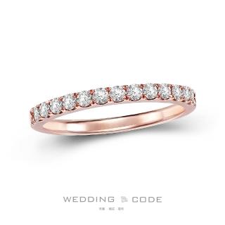 【WEDDING CODE】14K金 32分鑽石線戒 4660玫(尺寸加大 天然鑽石 對戒 618 禮物)