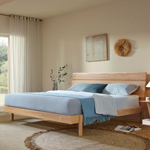 【橙家居·家具】/預購/侘寂系列6尺基本款實木床架 SSX-A1805-18(售完採預購 床組 雙人床 臥房系列)