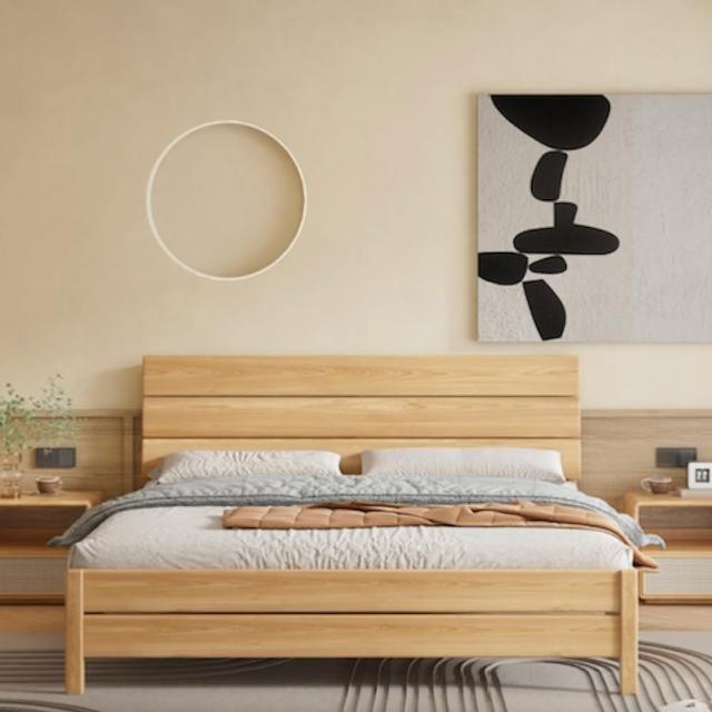【橙家居·家具】/預購/侘寂系列6尺實木床架 SSX-A1808-18(售完採預購 床組 雙人床 臥室床 臥房系列)