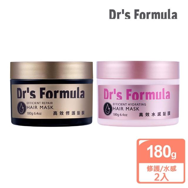 【Dr’s Formula 台塑生醫】高效髮膜180gx2入-任選(修護/水感)