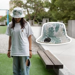 【NEW ERA】漁夫帽 Soft Nature Plants 象牙白 綠 刺繡 戶外 中性款 帽子(NE14147954)