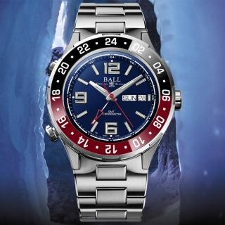 【BALL 波爾】B6_限量 Roadmaster COSC天文台認證 潛水 GMT機械腕錶 禮物推薦 畢業禮物(DG3000A-S8CJ-BE)
