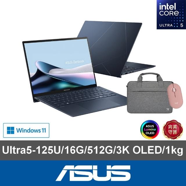 【ASUS】筆電包/滑鼠組★13.3吋Ultra 5輕薄AI筆電(ZenBook UX5304MA/Ultra 5-125U/16G/512G/W11/3K/EVO)
