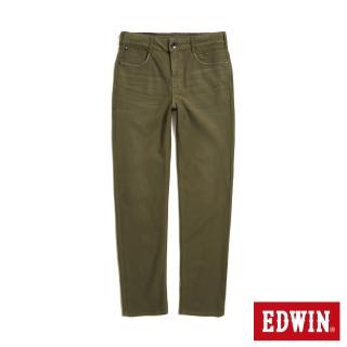 【EDWIN】男裝 迦績JERSEYS 超透氣中直筒牛仔褲(墨綠色)