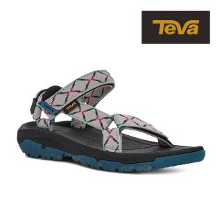 【TEVA】女涼鞋 機能運動涼鞋/雨鞋/水鞋 Hurricane XLT2 原廠(鑽石城堡灰-TV1019235DCGY)