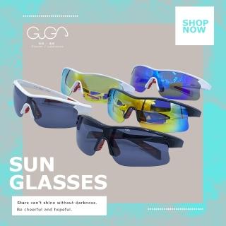【GUGA】偏光運動太陽眼鏡(太陽眼鏡 墨鏡 運動墨鏡 適合騎車戶外活動配戴-P1081)