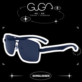 【GUGA】台灣製造 偏光金屬太陽眼鏡 科技感風格(墨鏡 偏光眼鏡 飛行員眼鏡 開車出遊戶外活動釣魚)