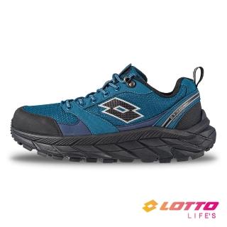 【LOTTO】男 寬楦 CT 700 防潑水越野跑鞋(藍/黑-LT4AMR5746)