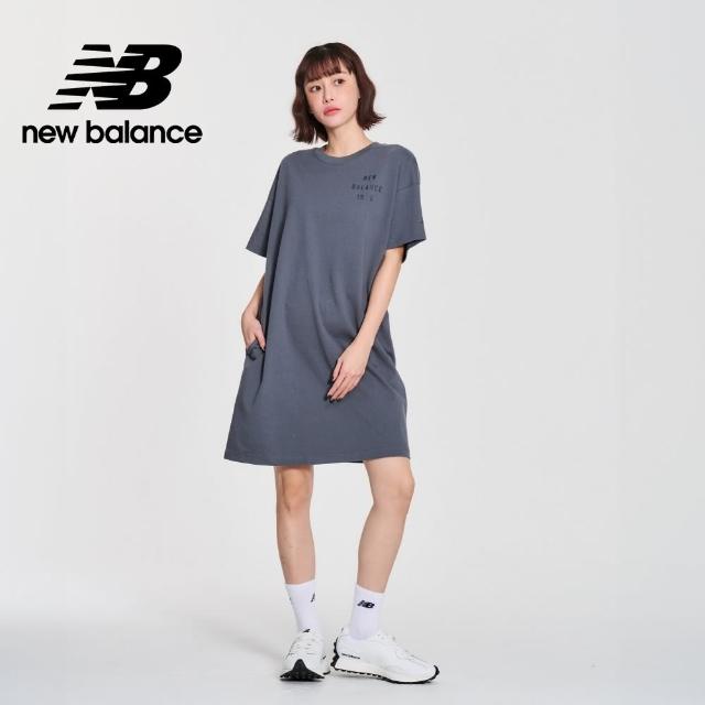 【NEW BALANCE】NB 圓領口袋短袖洋裝_WD41500GT_女性_深灰色(美版 版型偏大)