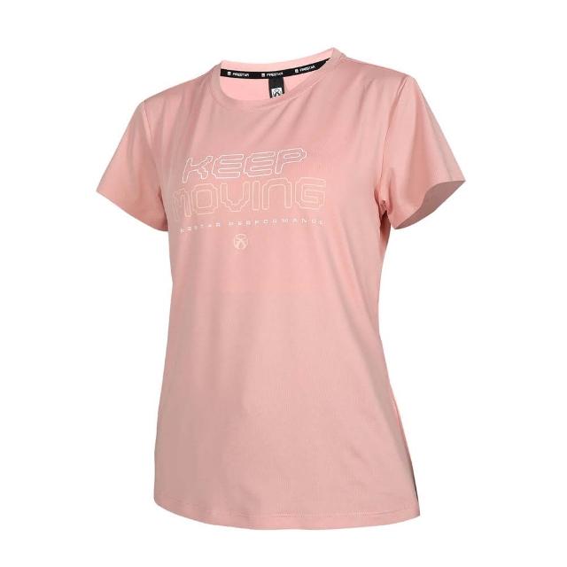 【FIRESTAR】女彈性印花短袖T恤-慢跑 吸濕排汗 上衣(DL462-43)