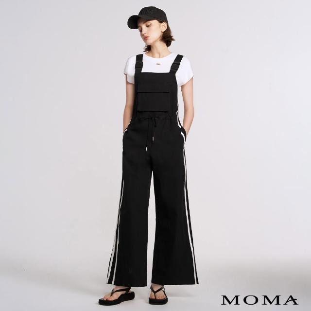 【MOMA】工裝吊帶連身褲(黑色)