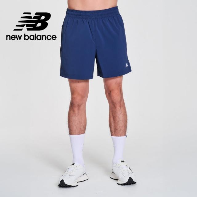 【NEW BALANCE】NB 吸濕排汗短褲_MS41234NNY_男性_藍色(美版 版型偏大)