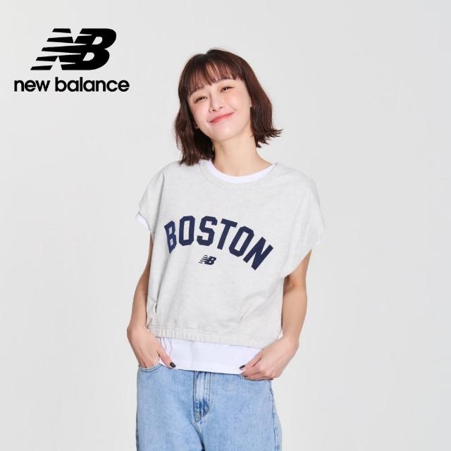 【NEW BALANCE】NB 植絨BOSTON短版上衣_WT41530AHH_女性_淺灰色(美版 版型偏大)