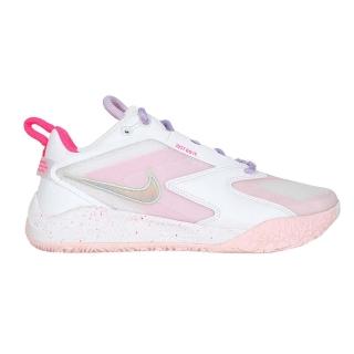 【NIKE 耐吉】AIR ZOOM HYPERQUICK 3 SE 女排球鞋 運動鞋 羽球 排球 白亮粉(HF3239-100)
