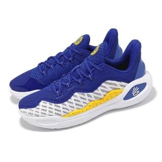 【UNDER ARMOUR】籃球鞋 Curry 11 DUB 男鞋 藍 黃 Dub Nation 金洲勇士 咖哩 運動鞋 UA(3026615100)