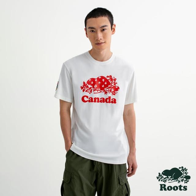 【Roots】Roots 男裝- CANADA COOPER短袖T恤(白色)