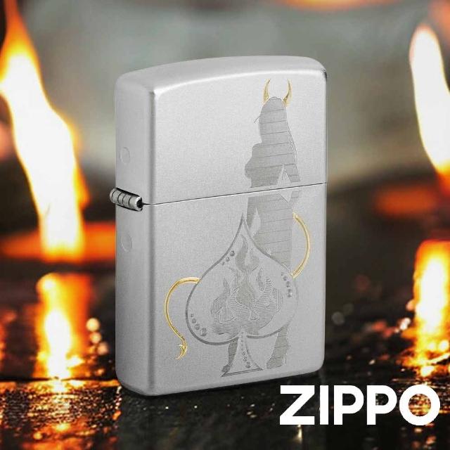 【Zippo】黑桃惡魔防風打火機(美國防風打火機)