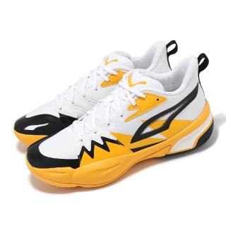 【PUMA】籃球鞋 Genetics 男鞋 白 黃 黑 透氣 耐磨 籃球 運動鞋(379905-03)