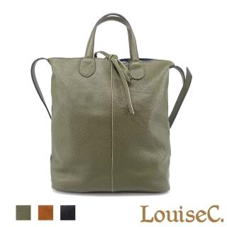 【LouiseC.】Tree House 牛皮雙面可用手提斜背大TOTE包-3色-可拆式內袋設計(CC271)