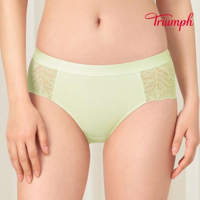 【Triumph 黛安芬】環保親膚材質 澎澎氣墊系列 中腰平口內褲 M-EL(嫩綠)