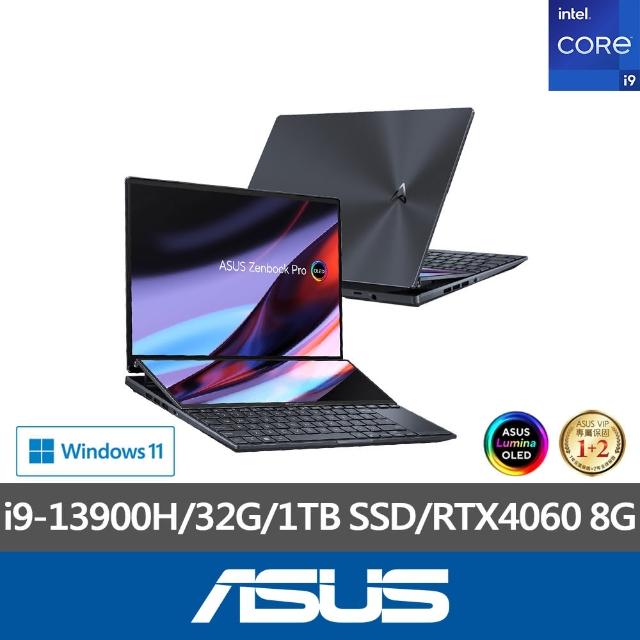 【ASUS 華碩】14吋i9 RTX4060雙螢幕筆電(ZenBook UX8402VV/i9 