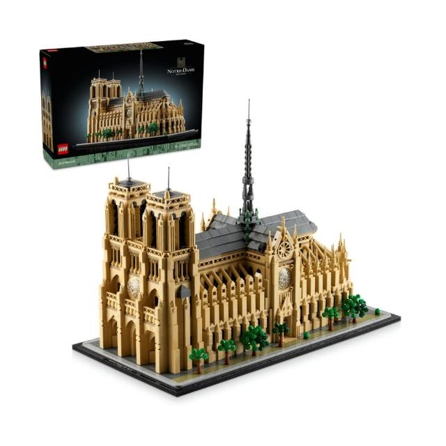 【LEGO 樂高】建築系列 21061 巴黎聖母院(法國地標 建築模型 禮物 居家擺設)
