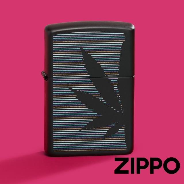 【Zippo】黑色大麻設計防風打火機(美國防風打火機)