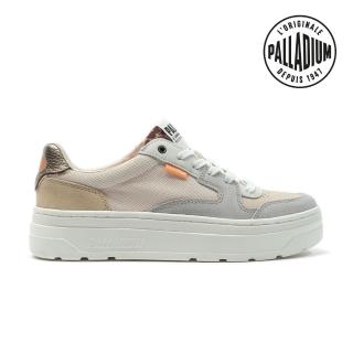 【Palladium】PALLASPHALT LO拼接低筒潮流球鞋/厚底鞋/休閒鞋-女鞋-卡其/灰紫(98874-260)
