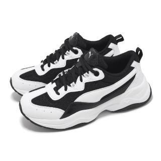【PUMA】休閒鞋 Cilia Patent SL 女鞋 白 黑 厚底 增高 緩衝 復古(372500-03)