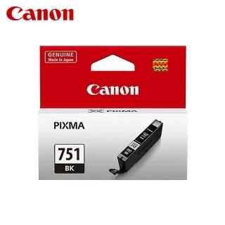 【Canon】CLI-751 BK 原廠相片黑標準容量墨水匣 適用 IP7270 IX6770 IP8770 MG5670 MG7570 MX727 MX927