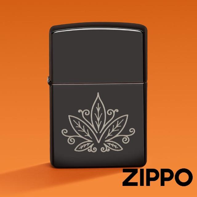 【Zippo】大麻葉-禪繞藝術設計防風打火機(美國防風打火機)