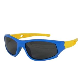 【Docomo】橡膠兒童運動墨鏡 高等級偏光鏡片 專業太陽眼鏡設計款 配戴超舒適(抗UV400)