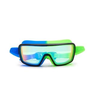 【Bling2o】兒童泳鏡 數位機器人_藍綠色(防霧 抗UV 不含乳膠 兒童蛙鏡)