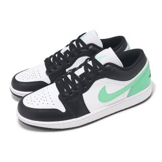 【NIKE 耐吉】休閒鞋 Air Jordan 1 Low Green Glow 男鞋 黑 蒂芬妮綠 AJ1 一代(553558-131)