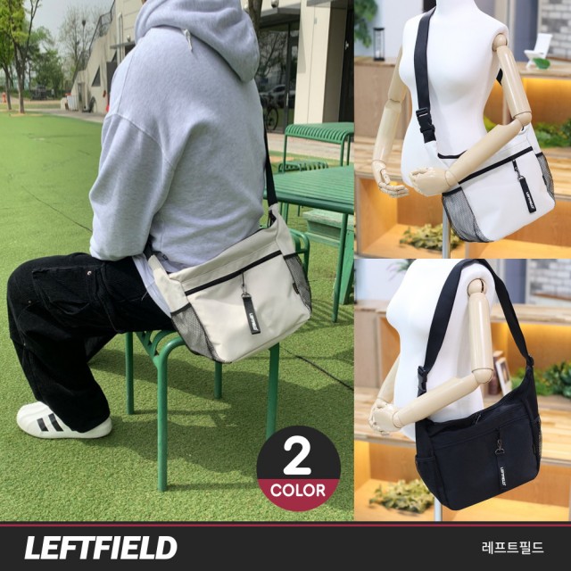 【LEFTFIELD】韓國製 網袋收納輕便側背包 NO.LF2030(男斜背包 女斜背包 男側背包 女側背包)
