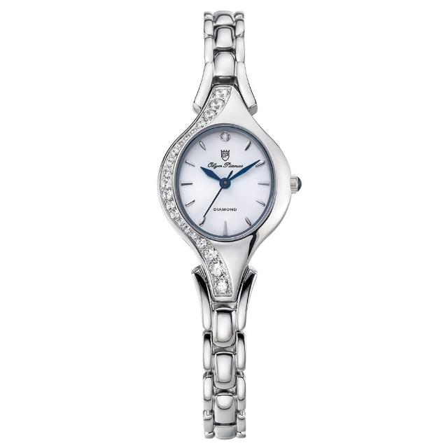 【Olym Pianus 奧柏】Olym Pianus奧柏 美學觀感時尚優質女性腕錶-銀-2466DLS