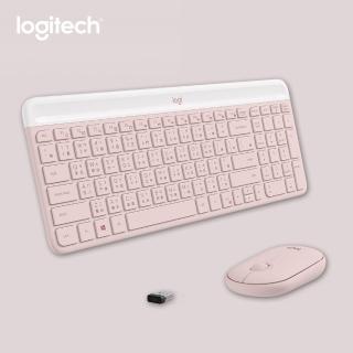 【Logitech 羅技】MK470 超薄無線鍵鼠組∕玫瑰粉