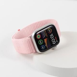 【General】Apple Watch 運動錶帶 蘋果手錶適用 舒適透氣 42/44/45/49mm -蓓蕾粉(手錶 錶帶)