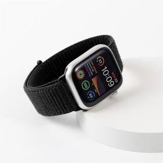 【General】Apple Watch 運動錶帶 蘋果手錶適用 舒適透氣 42/44/45/49mm -礦石黑(手錶 錶帶)