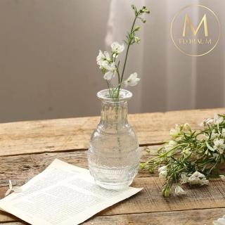 【Floral M】羅馬玻璃辛西亞小花瓶(花瓶/插花/玻璃瓶/小口花瓶/花器/花盆/陶瓷花瓶/桌面擺飾)