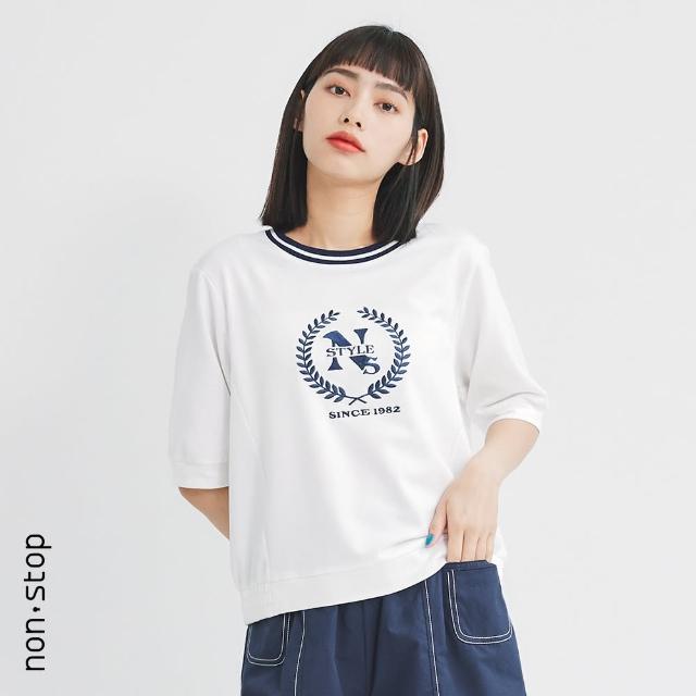 【non-stop】經典N字刺繡T恤-2色