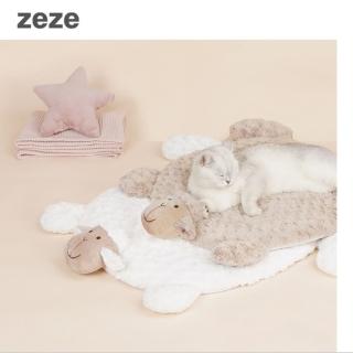 【ZEZE 哲哲】小羊造型睡墊 貓狗適用墊寵物墊(Sheep pet mat/棉墊)