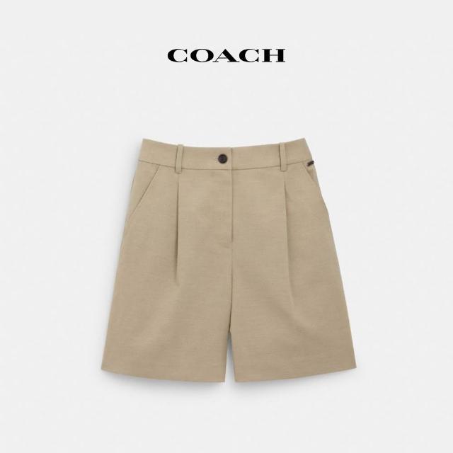 【COACH官方直營】休閒西裝短褲-綠茶色(CQ772)